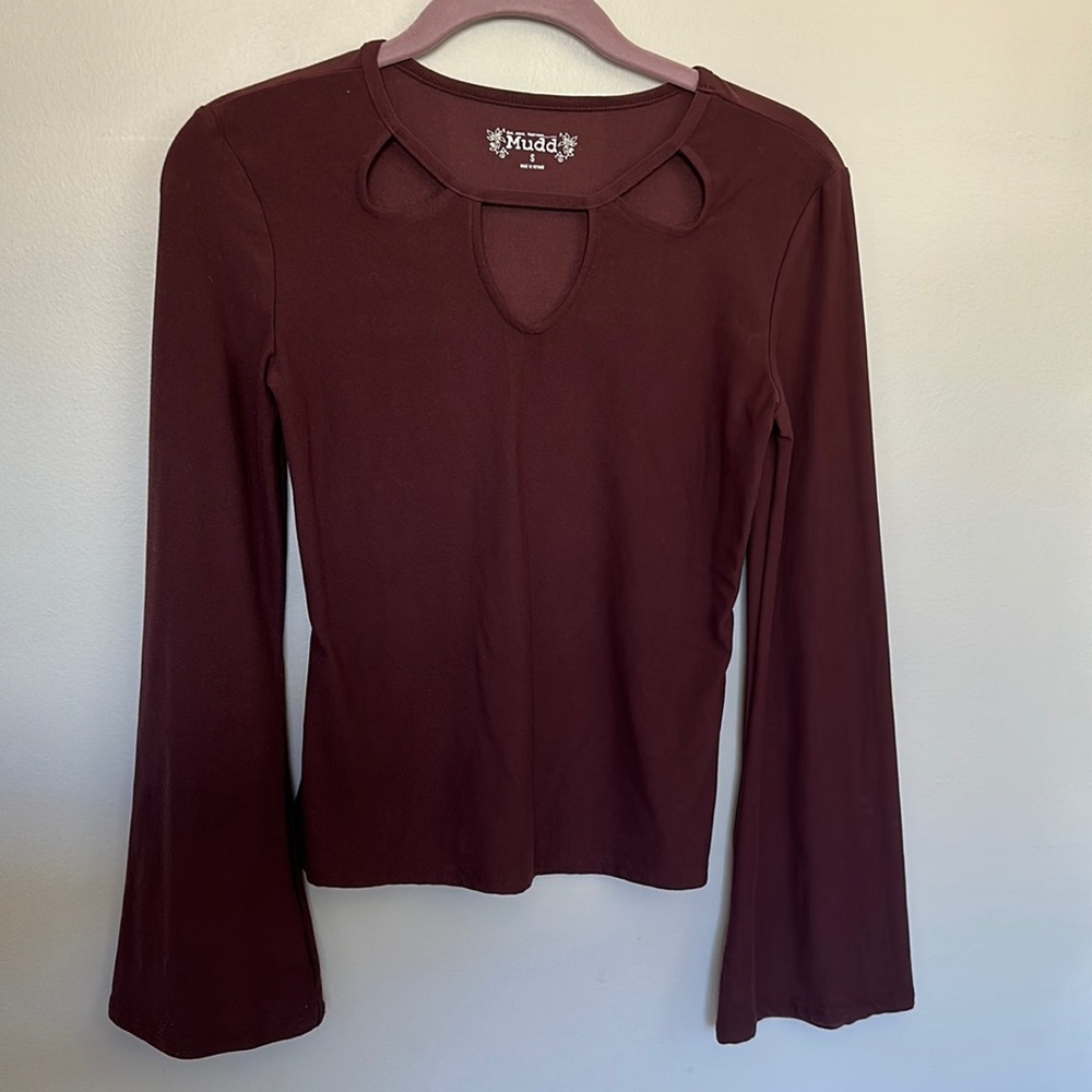 Mudd long sleeve flare size small